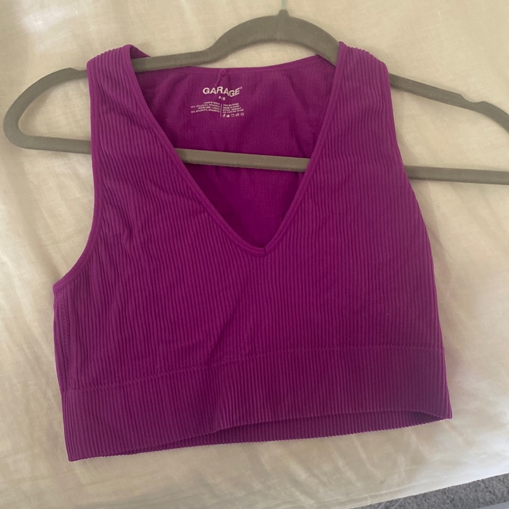 Garage v neck tank